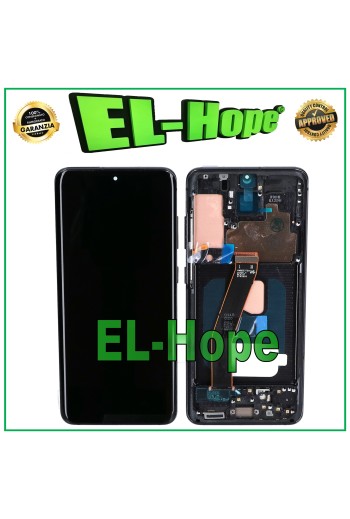 OLED-LCD-DISPLAY + RAHMEN FÜR SAMSUNG GALAXY S20 SM-G980 G981 TOUCH SCHWARZES GLAS