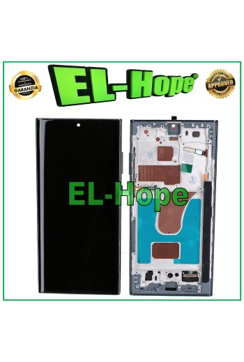 TFT-TOUCH-LCD-DISPLAY + RAHMEN FÜR SAMSUNG GALAXY S23 ULTRA SM-S918 GRÜN