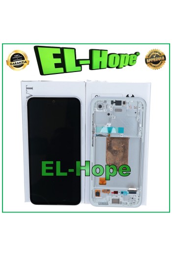 ORIGINAL-RAHMEN-DISPLAY SAMSUNG GALAXY S23 FE 5G 2023 SM-S711 TOUCH CREMEWEISS