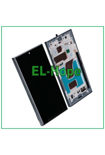 TFT-TOUCH-LCD-DISPLAY + RAHMEN FÜR SAMSUNG GALAXY S23 ULTRA SM-S918 GRÜN