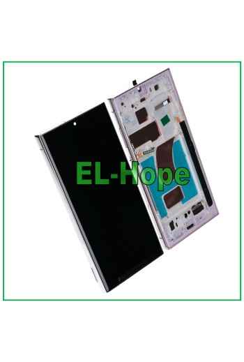 TFT LCD TOUCHSCREEN RAHMENDISPLAY FÜR SAMSUNG GALAXY S23 ULTRA SM-S918 LAVENDEL