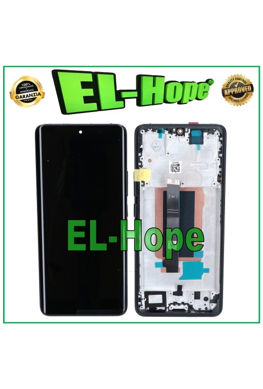 OLED-TOUCH-DISPLAY FÜR XIAOMI REDMI NOTE 13 PRO+ PLUS 23090RA98C IG RAHMEN SCHWARZ