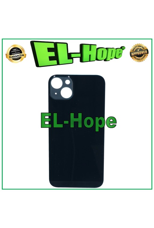 CASE GLAS RÜCKSEITE BATTERIE ABDECKUNG FÜR IPHONE 14 PLUS BIG HOLE SCHWARZ