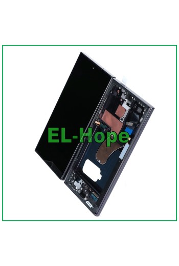OLED-Touchscreen-LCD-Display + Rahmen für Samsung Galaxy S23 Ultra SM-S918 Schwarz