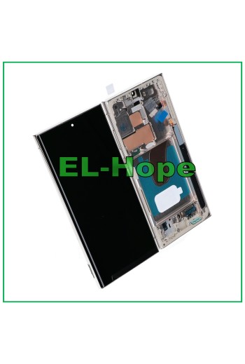 OLED-Touch-Rahmen-LCD-Display für Samsung Galaxy S23 Ultra SM-S918 Cremebeige 