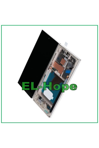 OLED-Touch-Rahmen-LCD-Display für Samsung Galaxy S23 Ultra SM-S918 Cremebeige 