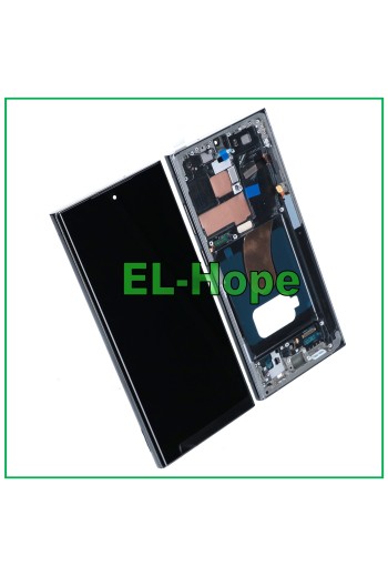 OLED-TOUCH-LCD-DISPLAY + RAHMEN FÜR SAMSUNG GALAXY S23 ULTRA SM-S918 GRÜN