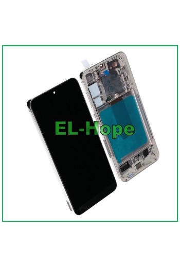 OLED TOUCH LCD DISPLAY FÜR SAMSUNG GALAXY S23+ PLUS SM-S916 RAHMEN SILBER WEISS