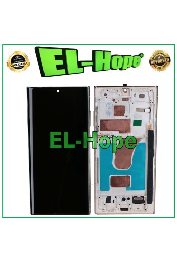 TFT LCD TOUCHSCREEN RAHMENDISPLAY FÜR SAMSUNG GALAXY S23 ULTRA SM-S918 HIMMELBLAU