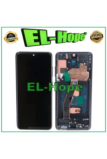 TFT LCD DISPLAY + RAHMEN FÜR SAMSUNG GALAXY S20 SM-G980 G981 TOUCH SCHWARZES GLAS