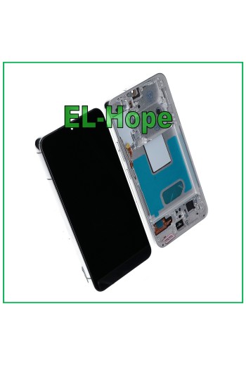 TFT-RAHMEN-LCD-DISPLAY FÜR SAMSUNG GALAXY S22 2022 SM-S901 TOUCH WEISS SILBER