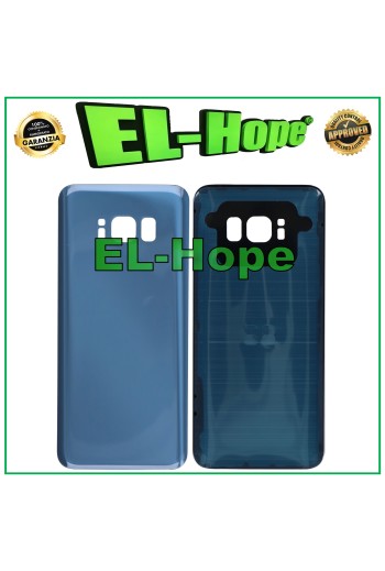AKKU-HÜLLE FÜR SAMSUNG GALAXY S8 SM-G950 GLAS-RÜCKSEITE BLAU