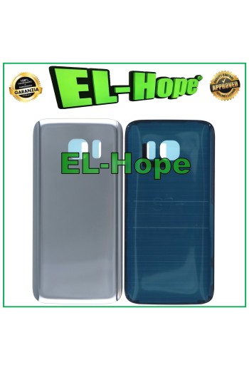 AKKU-GEHÄUSE FÜR SAMSUNG GALAXY S7 SM-G930 GLAS BACKCOVER SILBER