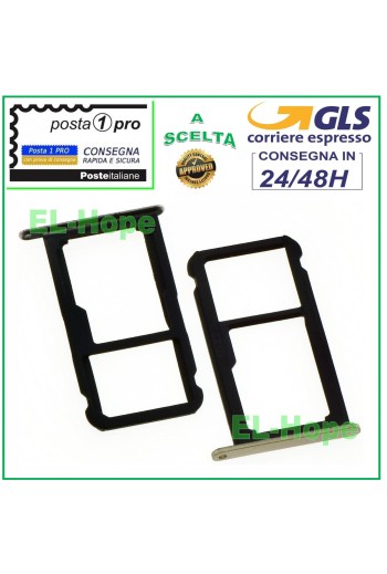 SLOT CART FACH NANO SIM MICRO SD HUAWEI P8 LITE 2017 PRA-LX1 GOLD