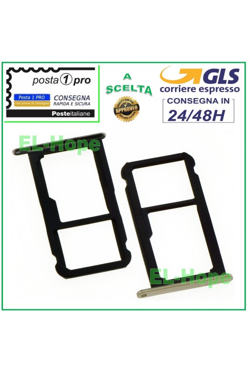 SLOT CART FACH NANO SIM MICRO SD HUAWEI P8 LITE 2017 PRA-LX1 GOLD