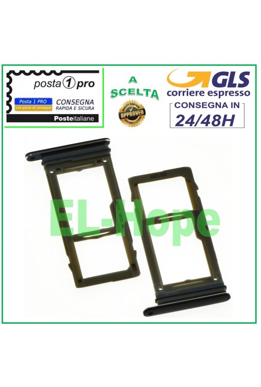 SIM-Kartenfach + Micro-SD-Steckplatz für Samsung Galaxy S9+ Plus SM G965 F, Schwarz