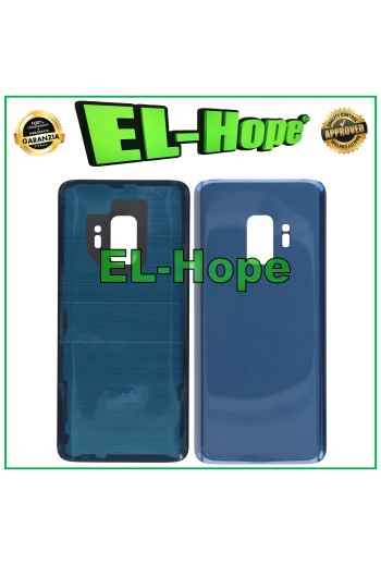 Akkudeckel für Samsung Galaxy S9 SM-G960, Glasgehäuse, Rückseite, Blau