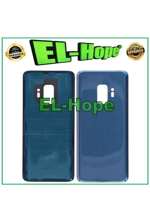 Akkudeckel für Samsung Galaxy S9 SM-G960, Glasgehäuse, Rückseite, Blau