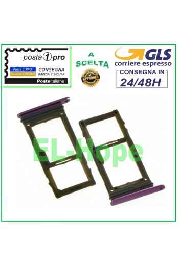SIM-Kartenfach + Micro-SD-Kartensteckplatz für Samsung Galaxy S9+ Plus SM G965 F Lila