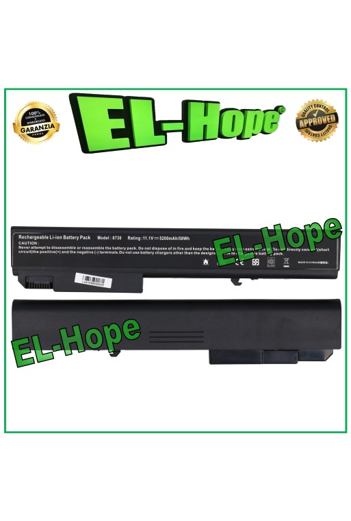HP EliteBook 8730P 8730W 8740W 8530P 8530W 8540P 8540W 5200mAh PC-Akku