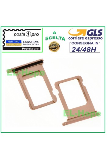 Slot Cart Fach Halter Nano-SIM-Karte für Apple iPhone 8 8G 8+ Plus Pink