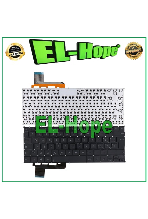 ITALIENISCHE TASTATUR FÜR ASUS VIVOBOOK R201E R200E R202E Q200 SCHWARZES NOTEBOOK     