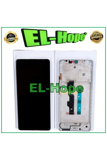 TOUCH-RAHMEN-DISPLAY ORIGINALSERVICE XIAOMI REDMI NOTE 13 5G 2312DRAABC WEISS