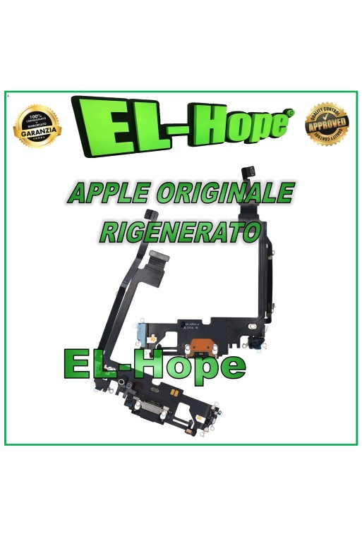 ORIGINAL APPLE IPHONE 12 PRO MAX GRAPHITSCHWARZ ÜBERHOLT LADEANSCHLUSS FLACH