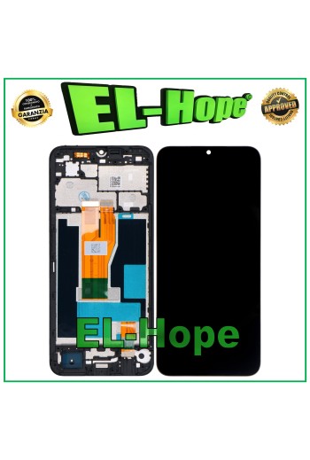 LCD-TOUCHSCREEN-DISPLAY + RAHMEN FÜR OPPO REALME C33 4G 2022 RMX3624 SCHWARZES GLAS
