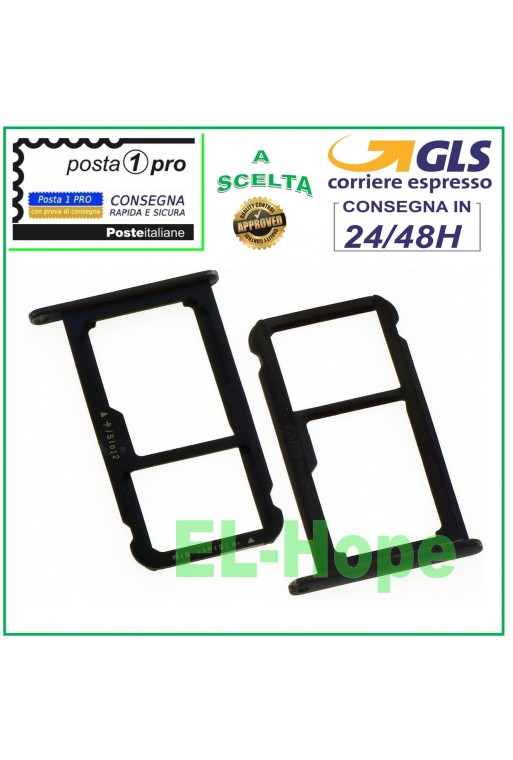 SLOT CART FACH NANO SIM-KARTE + MICRO SD HUAWEI P10 VTR-L09 L10 L29 SCHWARZ SLOT CART FACH NANO SIM-KARTE + MICRO SD HUAWEI P10 VTR-L09 L10 L29 SCHWARZ