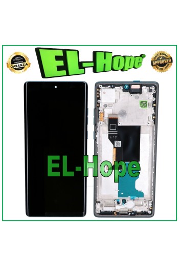 OLED-DISPLAY FÜR MOTOROLA MOTO EDGE 50 FUSION LCD-TOUCHSCREEN BLAUER RAHMENBILDSCHIRM