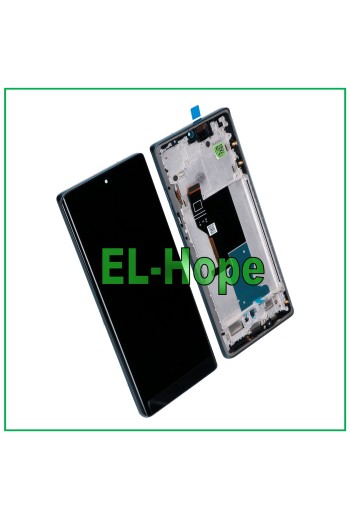 OLED-DISPLAY FÜR MOTOROLA MOTO EDGE 50 FUSION LCD-TOUCHSCREEN BLAUER RAHMENBILDSCHIRM