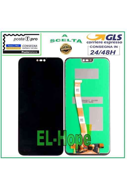LCD-DISPLAY FÜR HUAWEI P20 LITE ANE-LX1 TOUCHSCREEN-MONITOR GLAS SCHWARZ