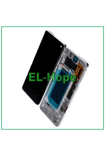 TFT-RAHMEN-LCD-DISPLAY FÜR SAMSUNG GALAXY S10 SM-G973F TOUCHSCREEN WEISSES GLAS