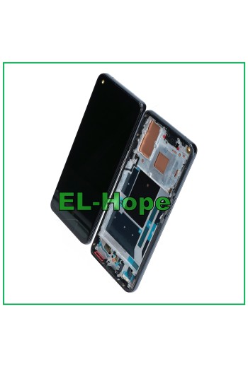 OLED-DISPLAY + RAHMEN FÜR ONEPLUS 9 LE2110 LE2113 TOUCH-GLAS-LCD-BILDSCHIRM SCHWARZ