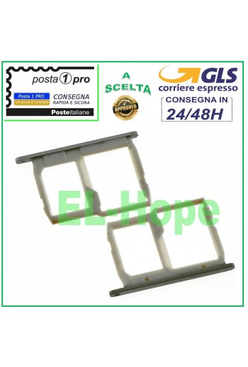 Slot Cart Fach Halter Nano SIM Karte + Micro SD LG G5 H830 H831 Grau