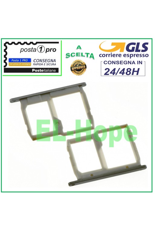 Slot Cart Fach Halter Nano SIM Karte + Micro SD LG G5 H830 H831 Grau Slot Cart Fach Halter Nano SIM Karte + Micro SD LG G5 H830 H831 Grau