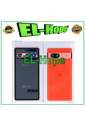 ORIGINAL AKKU-COVER SERVICE GOOGLE PIXEL 7A CORAL BACKCOVER BODY 