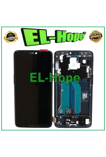 TFT LCD DISPLAY + RAHMEN FÜR ONEPLUS 6 A6000 A6003 TOUCHSCREEN SCHWARZES GLAS