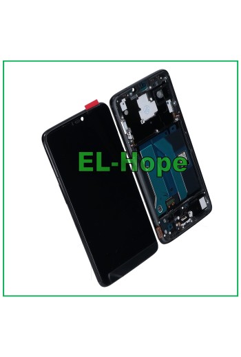 TFT LCD DISPLAY + RAHMEN FÜR ONEPLUS 6 A6000 A6003 TOUCHSCREEN SCHWARZES GLAS