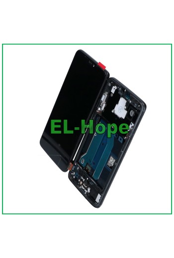 TFT LCD DISPLAY + RAHMEN FÜR ONEPLUS 6 A6000 A6003 TOUCHSCREEN SCHWARZES GLAS