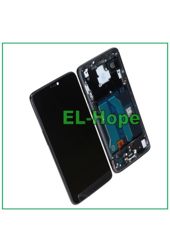 OLED LCD DISPLAY + RAHMEN FÜR ONEPLUS 6 A6000 A6003 TOUCHSCREEN SCHWARZES GLAS