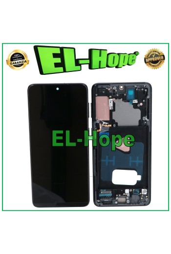 OLED-Touchscreen-LCD-Display für Samsung Galaxy S21+ Plus SM-G996, schwarzer Rahmen