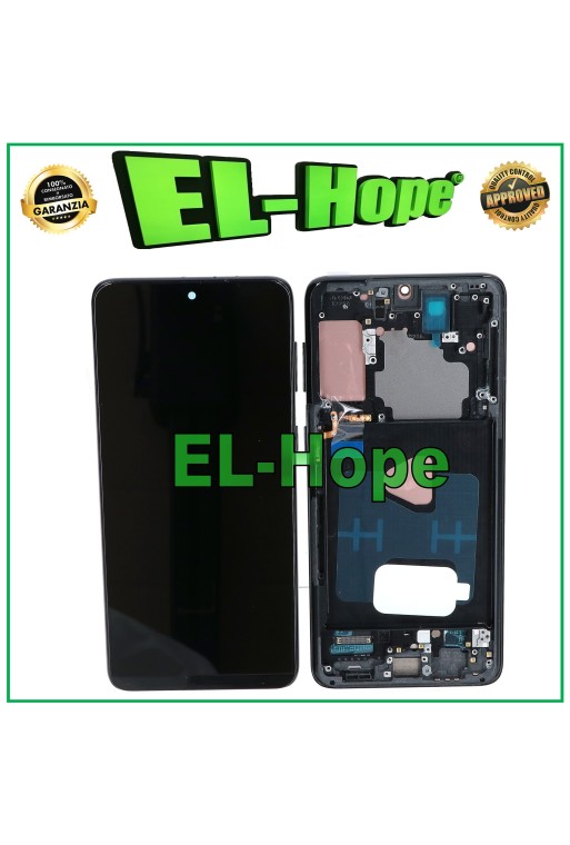 OLED-Touchscreen-LCD-Display für Samsung Galaxy S21+ Plus SM-G996, schwarzer Rahmen