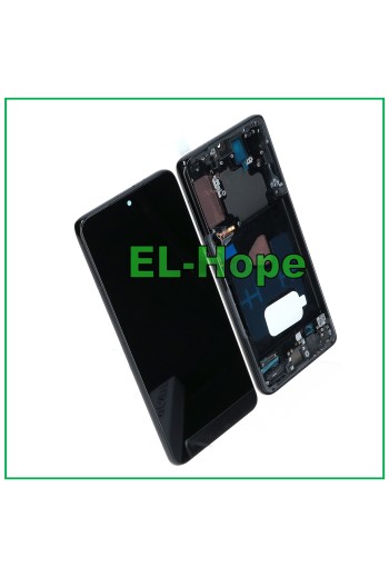 OLED-Touchscreen-LCD-Display für Samsung Galaxy S21+ Plus SM-G996, schwarzer Rahmen