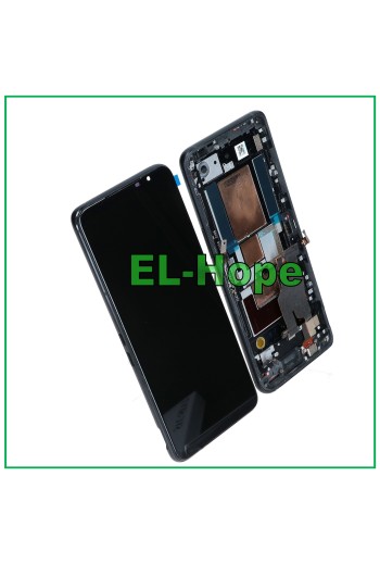 OLED LCD DISPLAY + RAHMEN FÜR ASUS ROG PHONE 5 ZS673KS I005D TOUCHSCREEN SCHWARZ