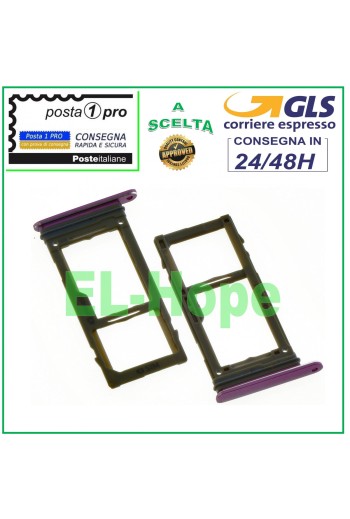 SIM-Kartenfach + Micro-SD-Karte für Samsung Galaxy S9 SM G960 F, Violett