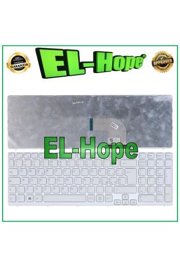 ITALIENISCHE TASTATUR FÜR SONY NOTEBOOK SVE151 SVE152 SVE1511 SVE1512 SVE1513 WEISS