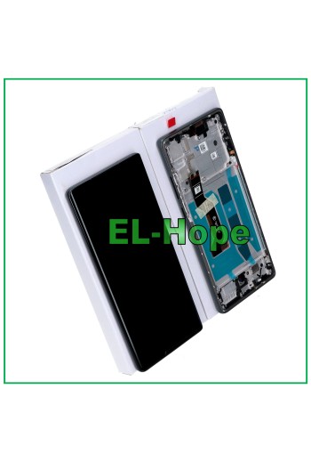 OLED LCD DISPLAY ORIGINAL RAHMEN SERVICE MOTOROLA MOTO G85 XT2427 TOUCH GRAU