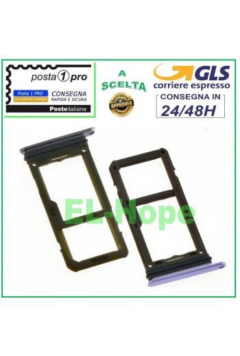 SIM-FACH + MICRO SD-SCHLUSSFACH SAMSUNG GALAXY S8 PLUS SM-G955F ORCHID GRAU